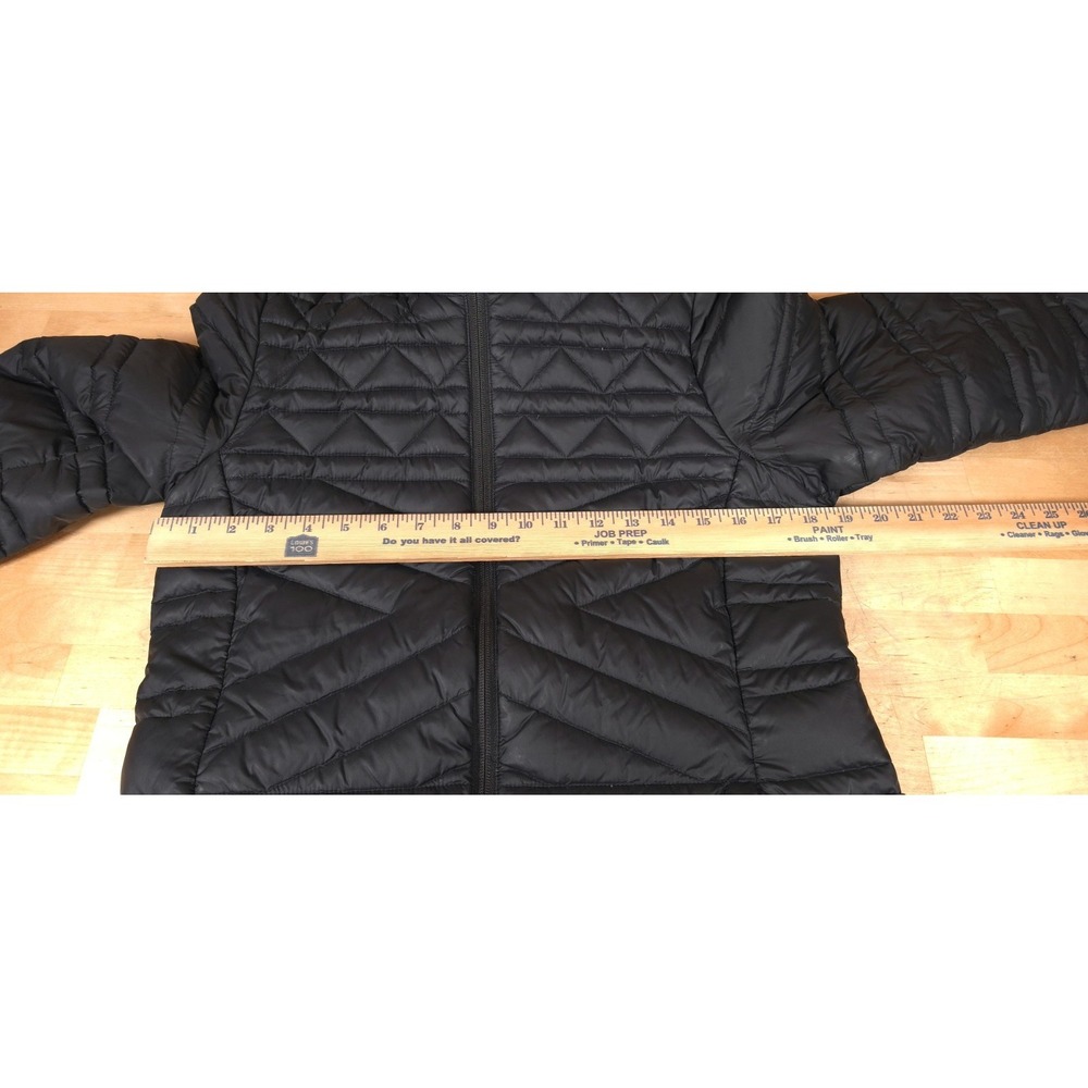 The North Face Karokora 550 Hooded Down Parka Jacket Womens M Black Full Zip - Picture 10 of 11